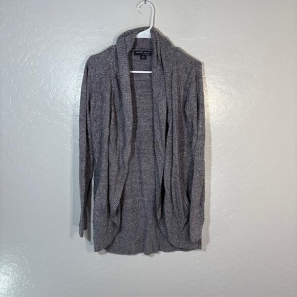 Barefoot Dreams Cardigan Womens XS/S Gray CozyChic Lite Open Front Drape Knit - Picture 1 of 7